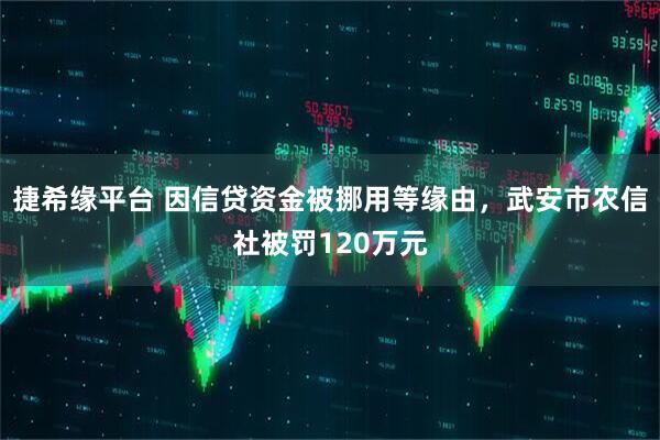 捷希缘平台 因信贷资金被挪用等缘由，武安市农信社被罚120万元